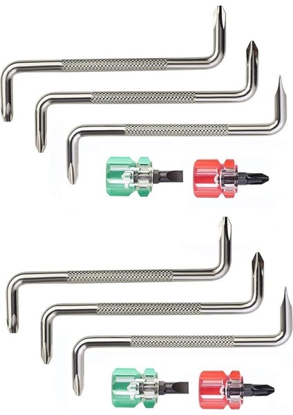 Nxfdsıoz 10X Tornavida Z Şekilli Tornavidalar Manyetik Oluklu Phillips Çift Kafa El Aleti Seti (Yurt Dışından) indirimleri