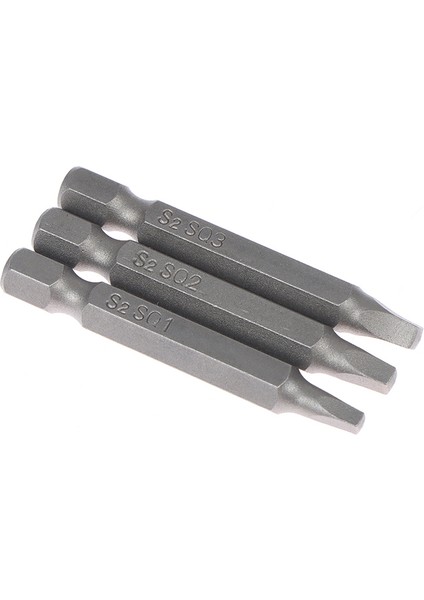 3 Adet 50MM Sq2 Kare Kafa Sürücü Bit Tornavida Uçları S2 Çelik Tornavida Uçları Podazz (Yurt Dışından) indirimleri