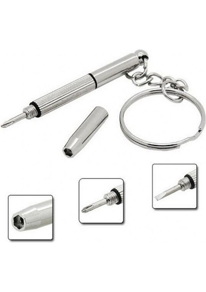 [sıcak] 3 In1 Gözlük Tornavida Sunglass Gözlük Somun Kiti Gözlük Tornavida Sunglass Izle Tamir Kiti Anahtarlık ile (Yurt Dışından)