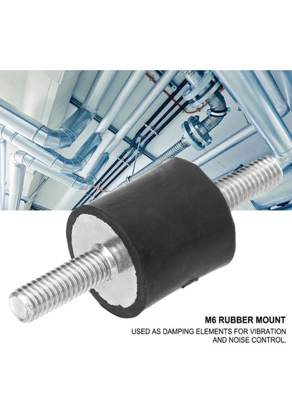 [bestgo]4 Adet M6 Kauçuk Bağlantılar Erkek Titreşim Önleyici Silentblock Araba Tekne Bobinleri (Yurt Dışından)