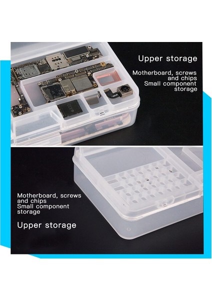 Uanme Çok Fonksiyonlu Cep Telefonu Tamir Saklama Kutusu Ic Parçaları Akıllı Telefon Açılış Araçları Toplayıcı (Yurt Dışından)