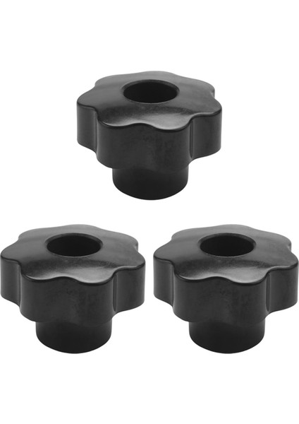 Zoroom 3 Adet M10 10MM Dia Konu Siyah Plastik Yıldız Kafa Sıkma Topuzu Kavrama (Yurt Dışından)