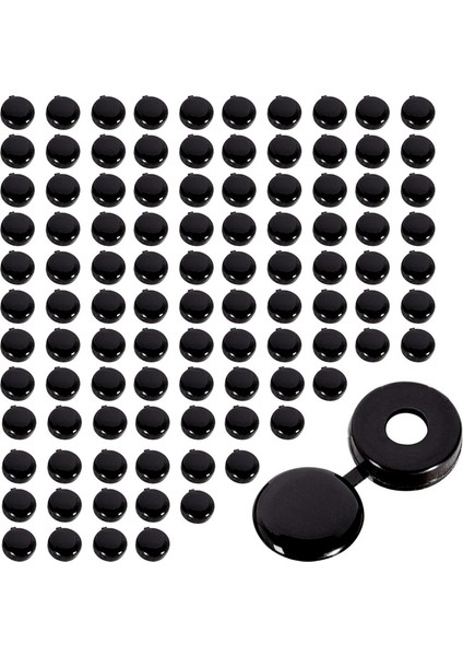 Vidalı Kapak Bardak Pul Menteşeli Kapak Siyah ( 100'LÜ Paket ) (Yurt Dışından) modelleri