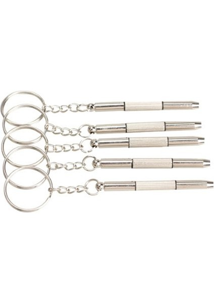 3in1 Tornavida Anahtarlık Gözlük Tamir Aracı 5 Adet (Yurt Dışından)