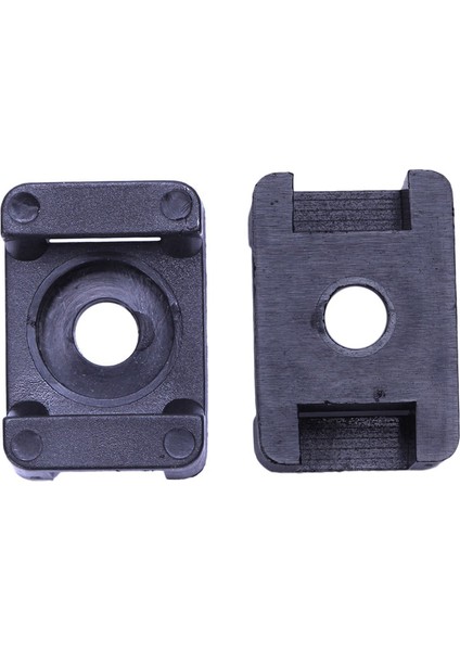 Vida Braketi Montaj Sele Tabanları Kablo Bağı Braketi 23MMX16MM 90 Adet Siyah (Yurt Dışından)