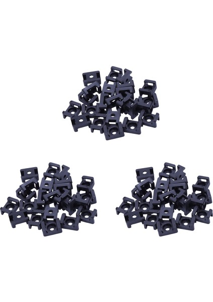Vida Braketi Montaj Sele Tabanları Kablo Bağı Braketi 23MMX16MM 90 Adet Siyah (Yurt Dışından) fiyatları