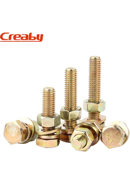 Renk Galvanizli 8.8 Sınıf Dış Altıgen Vida Somunu Seti Daquan Cıvata Somunu Kombinasyonu Aksesuarları M6M8M10M12 (Yurt Dışından) fırsatları