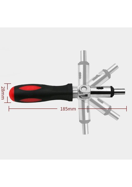 Cırcırlı Tornavida 180 Derece T-Tipi Katlanabilir Tornavida Seti 1/4 Hex El Aletleri Creek (Yurt Dışından) fiyatları