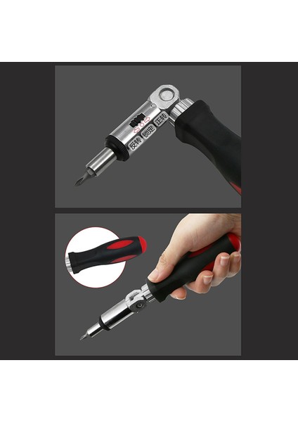 Cırcırlı Tornavida 180 Derece T-Tipi Katlanabilir Tornavida Seti 1/4 Hex El Aletleri Creek (Yurt Dışından) fırsatları