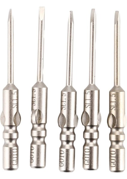 Goto 5 Adet Manyetik Hassas Oluklu Tornavida Uçları Seti El Tamir Aletleri (Yurt Dışından)