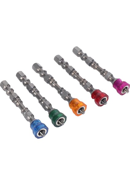 10X Kaymaz Elektrikli Altıgen Manyetik Tornavida 65MM S2 Ph2 Tek Kafa Bit Aracı 5 Renk (Yurt Dışından)