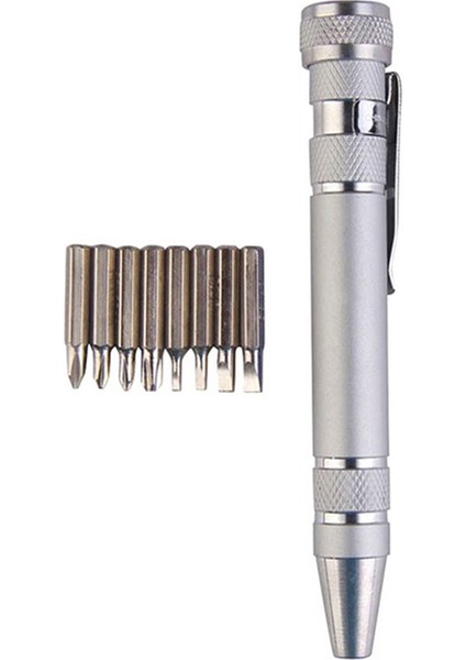 Çok Işlevli 8 In 1 Cep Hassas Mini Tornavida Kalem Onarım El Aletleri Seti Katmanı (Yurt Dışından)