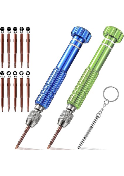 Gözlük Tornavida Setleri, 10 Manyetik Tornavida Uçlu, Saat Telefonu Dizüstü Takı Elektronik Için (Yurt Dışından)