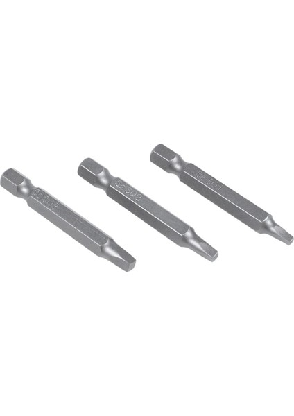 Bradoo-3 Adet 50MM 1/4 Inç Altıgen Kare Uçları Kare Kafa Tornavida Uçları S2 Alaşımlı Çelik Manyetik Tornavida Uçları Seti El Aletleri (Yurt Dışından)