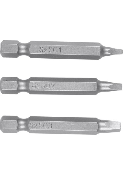 Bradoo-3 Adet 50MM 1/4 Inç Altıgen Kare Uçları Kare Kafa Tornavida Uçları S2 Alaşımlı Çelik Manyetik Tornavida Uçları Seti El Aletleri (Yurt Dışından) fırsatları