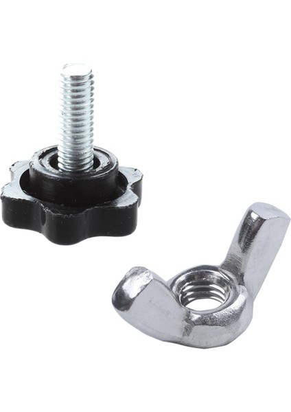 Altıgen Sıkma Topuzu-5 x Sıkma Topuzu 10 x Kanatlı Somun-Siyah & (Yurt Dışından)