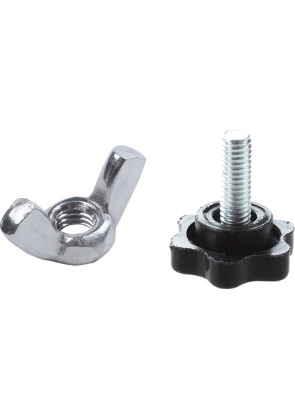 Altıgen Sıkma Topuzu-5 x Sıkma Topuzu 10 x Kanatlı Somun-Siyah & (Yurt Dışından) indirimleri