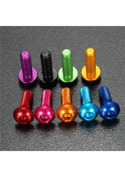 Suleve M3AH6 10 Adet M3 × 8mm Altıgen Soket Vidalar Yuvarlak Başlı Kapak Vidaları 7075 (Yurt Dışından)