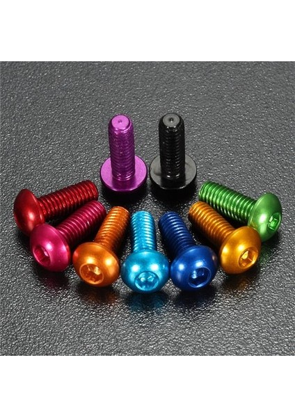 Suleve M3AH6 10 Adet M3 × 8mm Altıgen Soket Vidalar Yuvarlak Başlı Kapak Vidaları 7075 (Yurt Dışından)