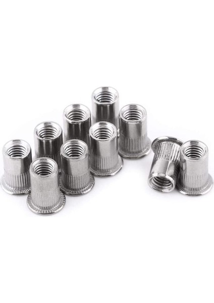 30 Adet Düz Kafa Kör Perçin Somunları Paslanmaz Çelik Metrik Konu Ekleme Somunu Nutsert Vida Kör Perçin Somunu Seti (M5) (Yurt Dışından) modelleri