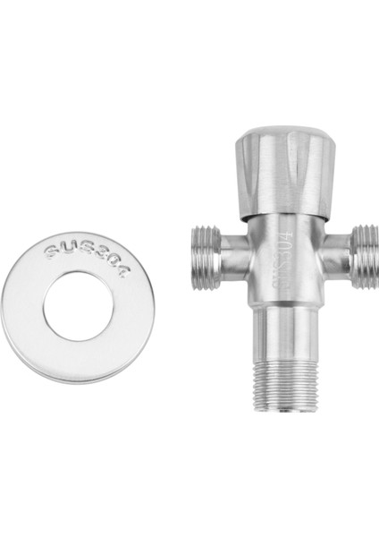 Çift Çıkışlı Açılı Vana 304 Paslanmaz Çelik Stop Vanası Anti-Sızıntı Sıcak ve Soğuk Evrensel Vana Banyo Aksesuarları (Yurt Dışından) fırsatları