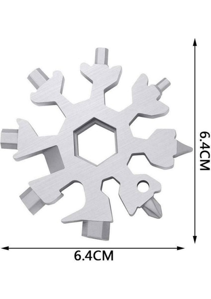 Kar Tanesi Anahtarlık Altıgen Tornavida Çok Amaçlı Şişe Açacağı Siyah (Yurt Dışından) modelleri