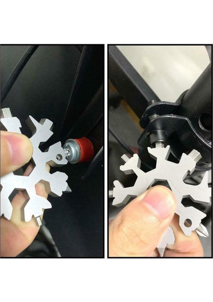 Kar Tanesi Anahtarlık Altıgen Tornavida Çok Amaçlı Şişe Açacağı Siyah (Yurt Dışından) fırsatları