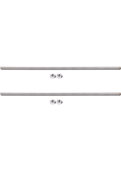 2x 320MM x M8 Paslanmaz Çelik Dişli Çubuk Stok Çubuğu Gümüş Ton (Yurt Dışından) fiyatları