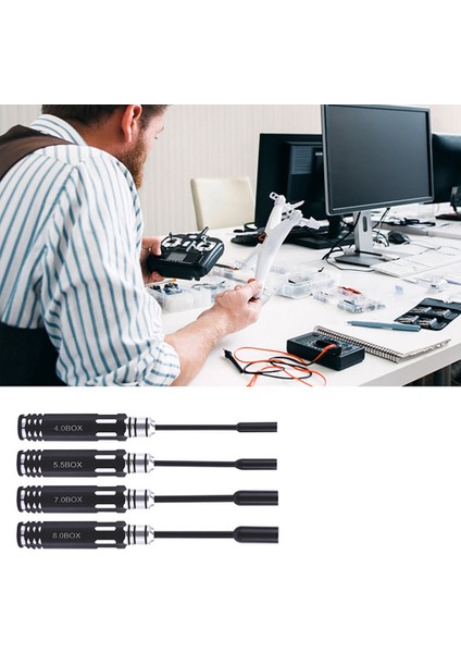 Rc Tornavida Seti-4 x Altıgen Vida Seti (4.0/5.5/7.0/8.0mm)-Siyah (Yurt Dışından) indirimleri