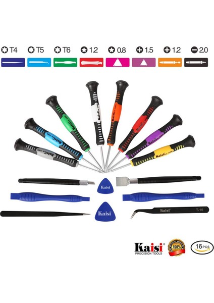 Kaisi Hassas 16 In 1 Tornavida Seti Cep Telefonu Tamir Açılış Araçları Tornavida Seti Kiti Iphone Dizüstü Bilgisayarlar Cep Telefonu Için (Yurt Dışından)