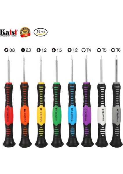 Kaisi Hassas 16 In 1 Tornavida Seti Cep Telefonu Tamir Açılış Araçları Tornavida Seti Kiti Iphone Dizüstü Bilgisayarlar Cep Telefonu Için (Yurt Dışından) modelleri