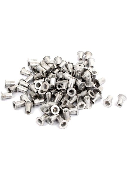 M4 Perçin Somunu Alüminyum Dikey Şeritli Silindirik Perçinler 100 Adet (Yurt Dışından) fiyatları