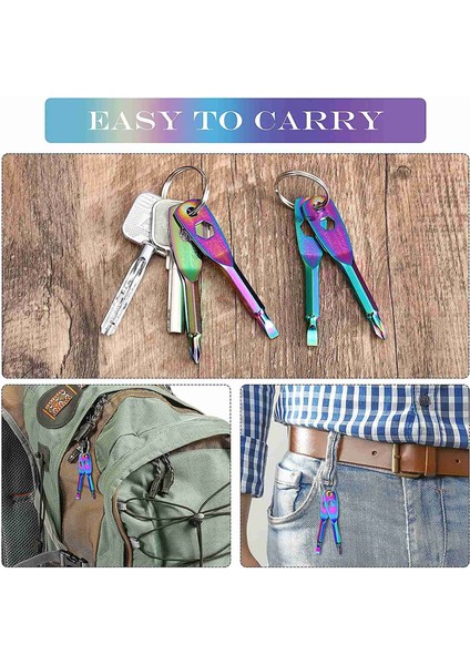 Takım Anahtarlık Tornavida Araçları 4'ü Bir Arada Tornavida Anahtarlık Düz Başlı ve Çapraz Anahtar Tornavida Aracı Çok Renkli (Yurt Dışından) indirimleri