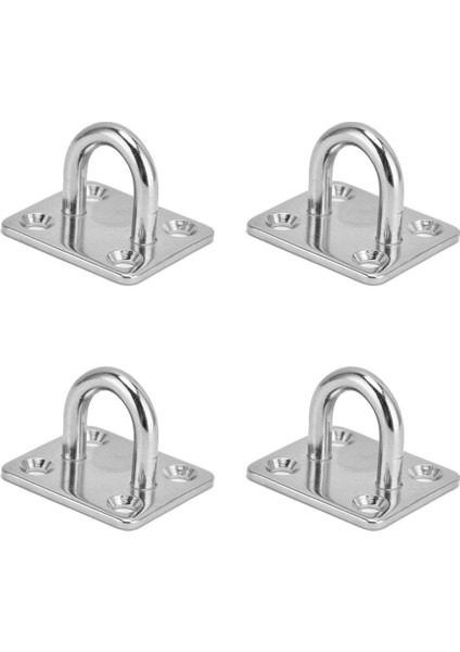 4 Adet Göz Plakası Tavan Duvara Montaj Askı Donanımı Kapalı Kanca Ge8 (Yurt Dışından)