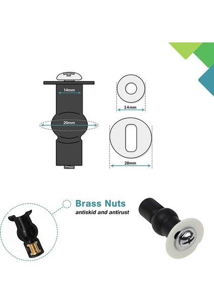 2/4/6 Adet Klozet Genişletme Vidası Menteşe Aracı Küçük Kauçuk Üst Ev Güneş Işığı Süper Mağaza (Yurt Dışından) fırsatları