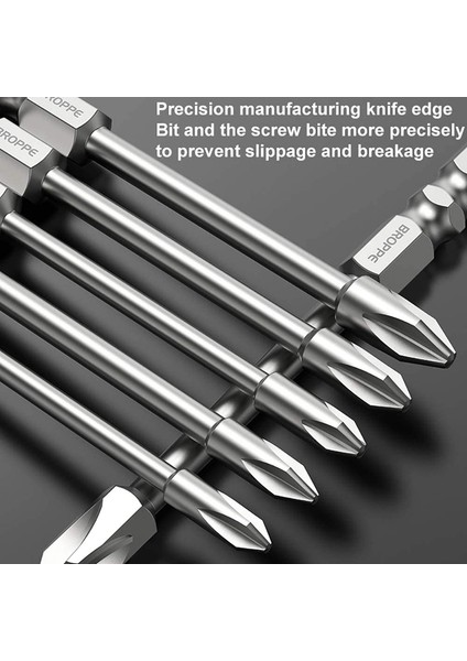 Broppe 8 Adet Darbe Phillips Tornavida Bit Seti Manyetik Tornavida Uçları ile Yüksek Tork Çapraz Tornavida Bit S2 (Yurt Dışından) indirimleri