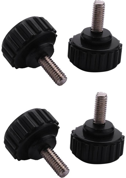 Zoroom 2 Adet M4 x 10MM Yuvarlak Başlı Vida Kelebek Vidalar Tırtıllı Sıkma Topuzu 2 Adet (Yurt Dışından)
