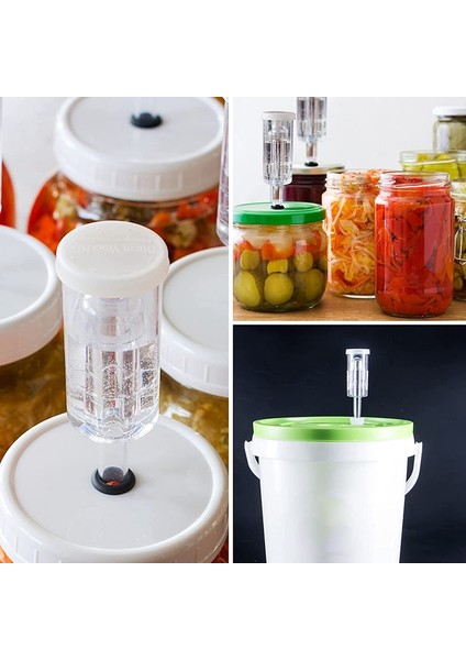 Fermantasyon Için Jaerbee Hava Kilitleri, Silikon Grommetli Fermantasyon Hava Kilidi, Muhafaza, Bira Yapımı,, Lahana Turşusu Için (Yurt Dışından) fırsatları