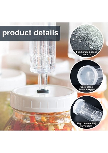 Fermantasyon Için Srıwen Hava Kilitleri, Silikon Grommetli Fermantasyon Hava Kilidi, Muhafaza, Bira Yapımı,, Lahana Turşusu Için (Yurt Dışından) indirimleri