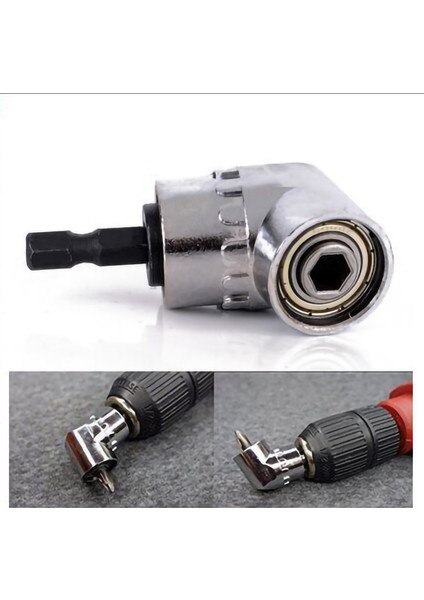 Elektrikli Matkap Aksesuarı Uzatma Tornavida Açılı Ucu 105° Dönüş Aparatı 1/4 Inç Altıgen (Yurt Dışından) fırsatları
