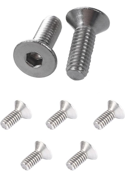 100 Adet Altıgen Havşa Düz Cıvata Vidalar M2X5MM ve 50 Adet Havşa Vidalar Altıgen Anahtar Cıvatalar M4 x 12MM (Yurt Dışından)