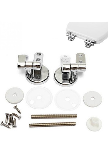 Alaşımlı Klozet Menteşeleri Bağlantı Parçaları Vidalı Krom Set (Yurt Dışından) fırsatları