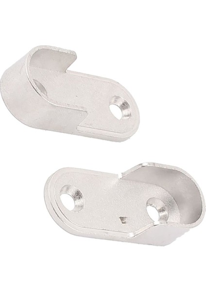 Quanbu Oval Gardırop Asılı Ray Çubuk Uç Braketi Desteği Gümüş Ton Çifti (Yurt Dışından) fiyatları