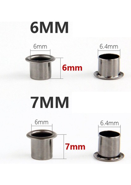 100 Adet Halkalar Dıy Kydex Kılıf 7mm Perçin El Aleti Parçaları Kuşgözü Delik Delme Aracı Kiti (Yurt Dışından) indirimleri