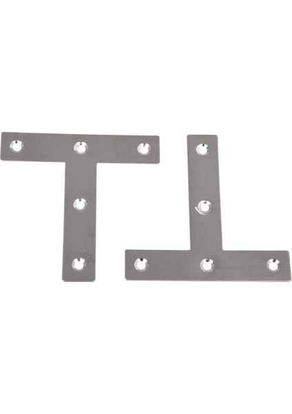 15 Adet Açı Plakası Köşe Desteği Düz T Şekli Tamir Braketi 80MM x 80MM (Yurt Dışından)