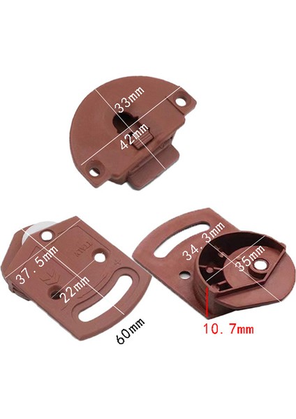 Çift Vintage Stil Abs Tekerlek Tek Kasnak Mobilya Sürgülü Kapı Silindiri Seti Dolap ve Dolap Için Mükemmel (Yurt Dışından) fiyatları