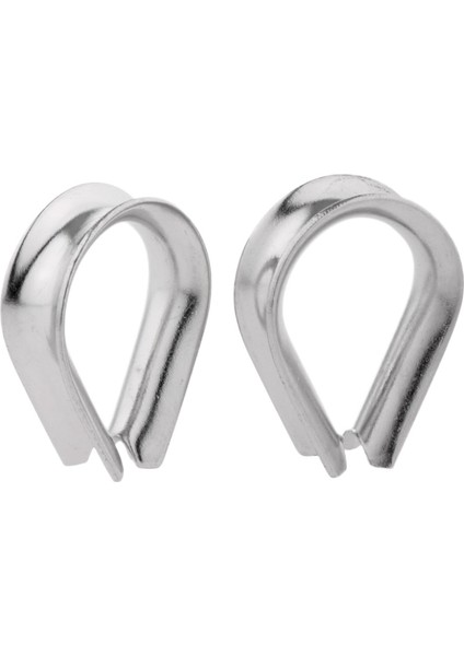 Adet 304 Paslanmaz Çelik Kalp Şeklinde Yüksükler Çelik Tel Halat Kablo Arma Için (Yurt Dışından) fiyatları