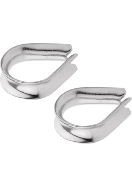 Adet 304 Paslanmaz Çelik Kalp Şeklinde Yüksükler Çelik Tel Halat Kablo Arma Için (Yurt Dışından) fırsatları