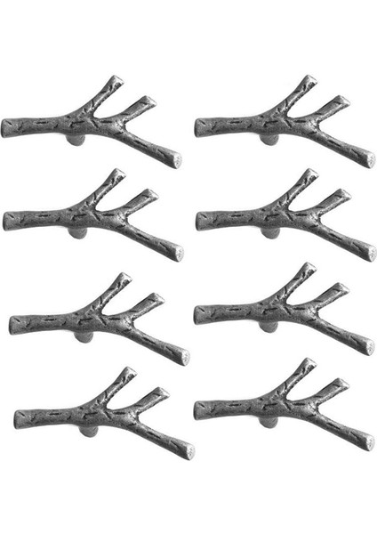 Flyeer 2020 8 Paket Dal Şube Dolap Kolları - Çinko Alaşımı Vintage Ağaç Çekmece Çiftlik Evi Kabin Dağ Evi Için Çekme Kolları Mutfak Dolabı Şifonyer Dolap Dolap (Gümüş) (Yurt Dışından) fiyatları