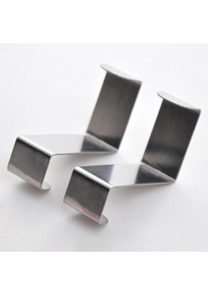 Srıwen 2 Adet Arka Kapı Kanca Paslanmaz Çelik Mutfak Dolabı Elbise Askısı Ev Depolama Askı Organizatör Kanca Asılı Gümüş Kanca (Yurt Dışından)